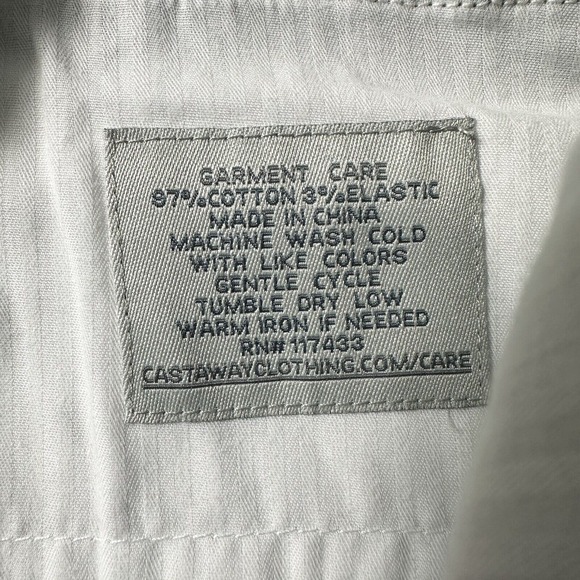 Castaway Nantucket Island Men's 35x34 Pinwale Corduroy Pants Stretch Green - Picture 8 of 8